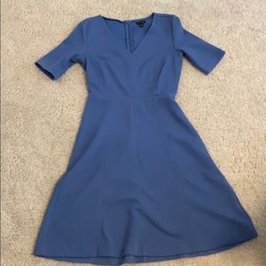 Blue Cotton Ann Taylor Dress Size 2